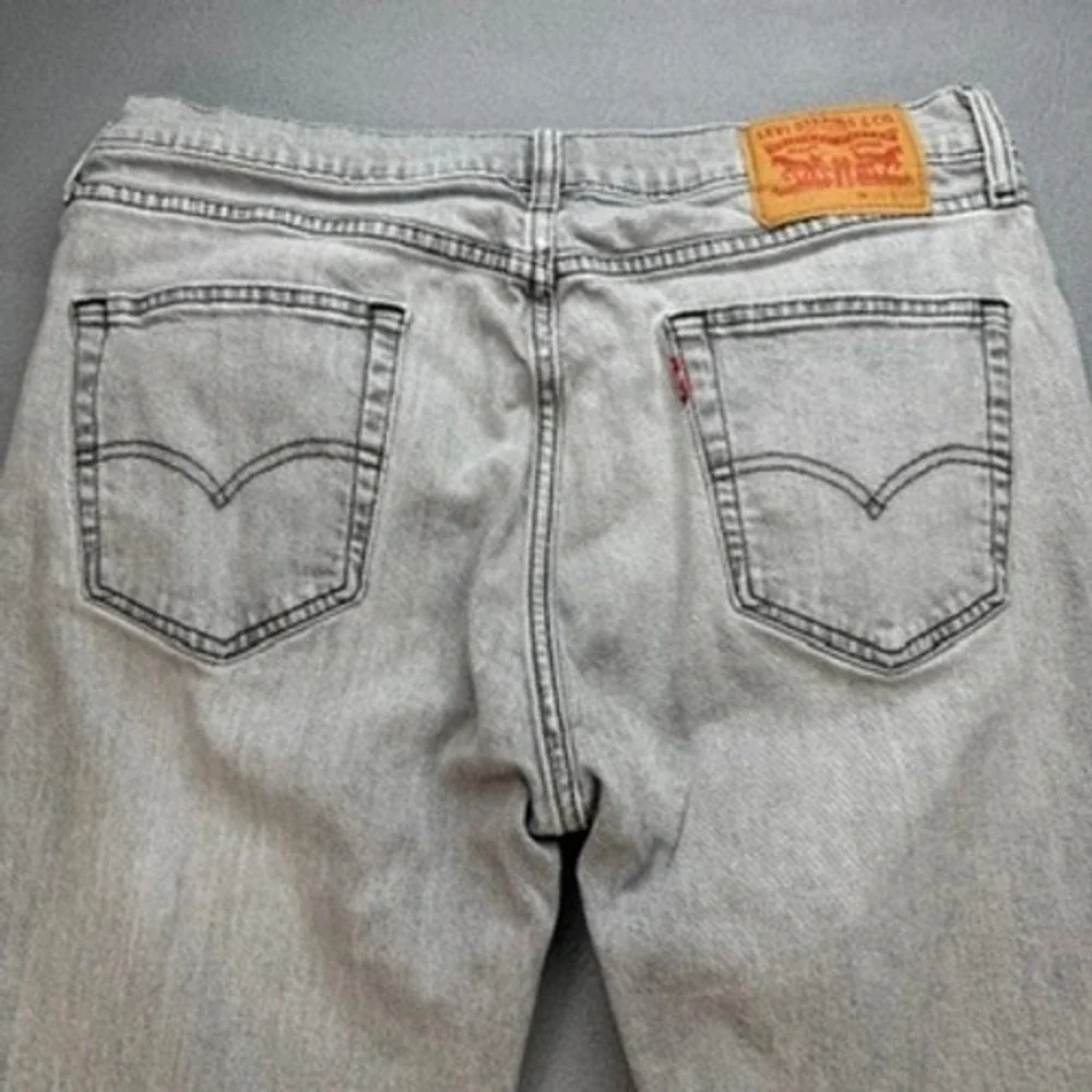 Levis 514 Jeans Straight Fit 34x34 (FIT 34x31) Gray Denim Stretch Casual Classic